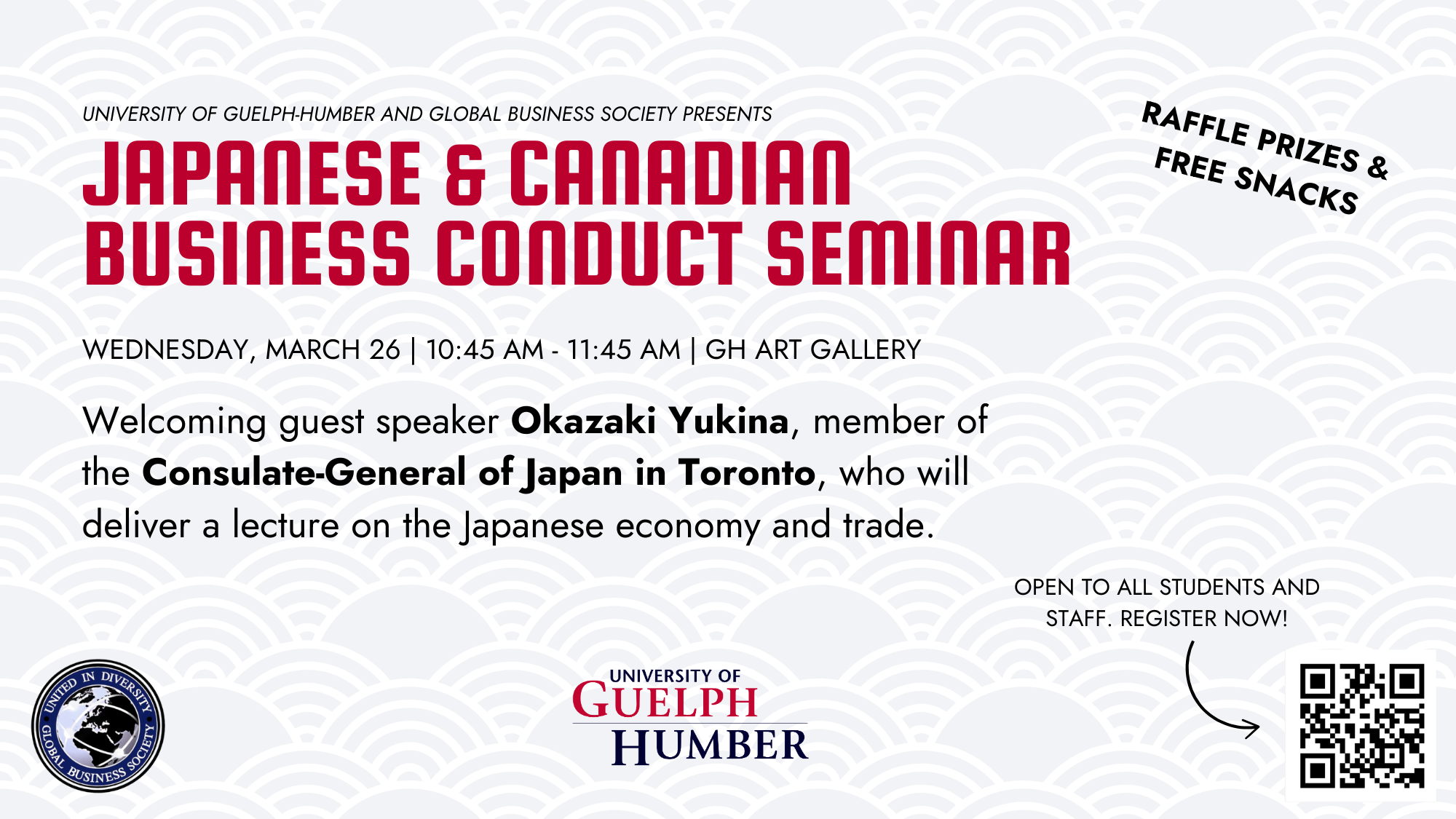 Japanese &amp; Canadian Business Conduct Seminar poster