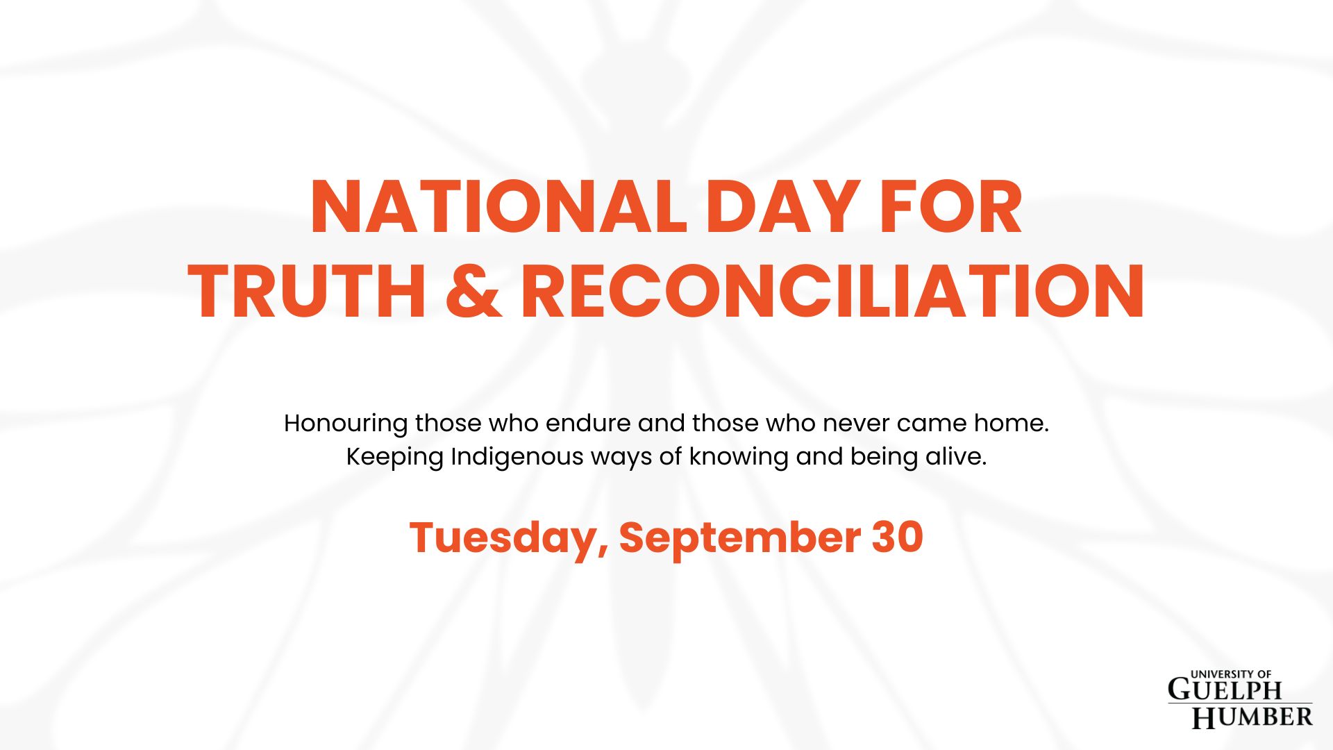 National Day for Truth &amp; Reconciliation is Tuesday, September 30