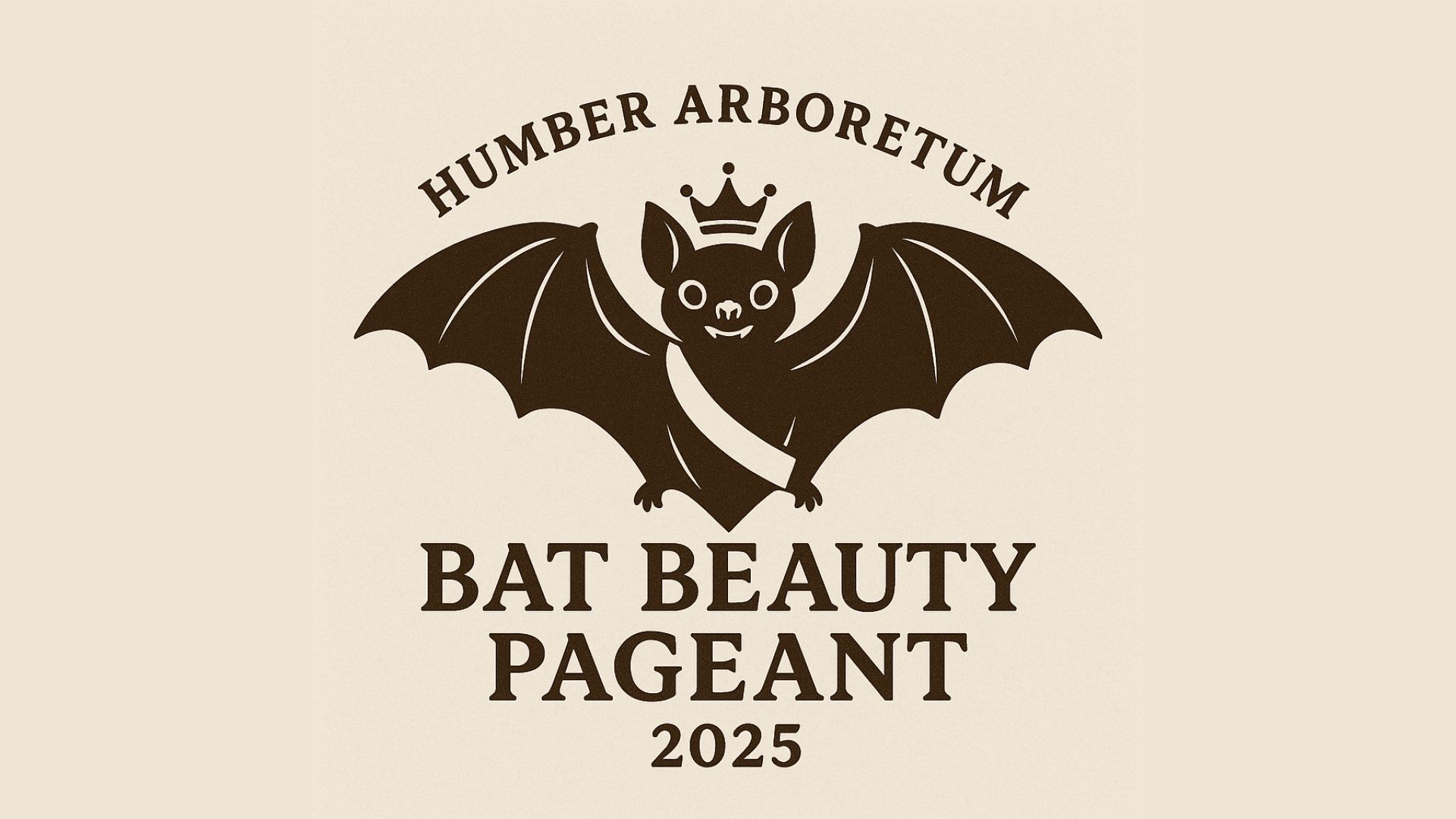 Bat beauty pageant promo poster with bat image