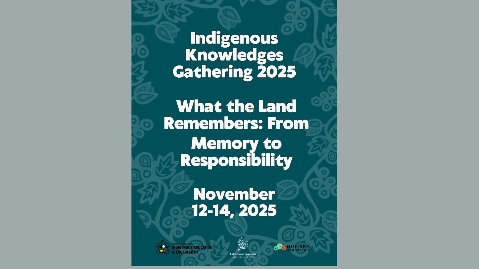Indigenous Knowledges Gathering promo poster