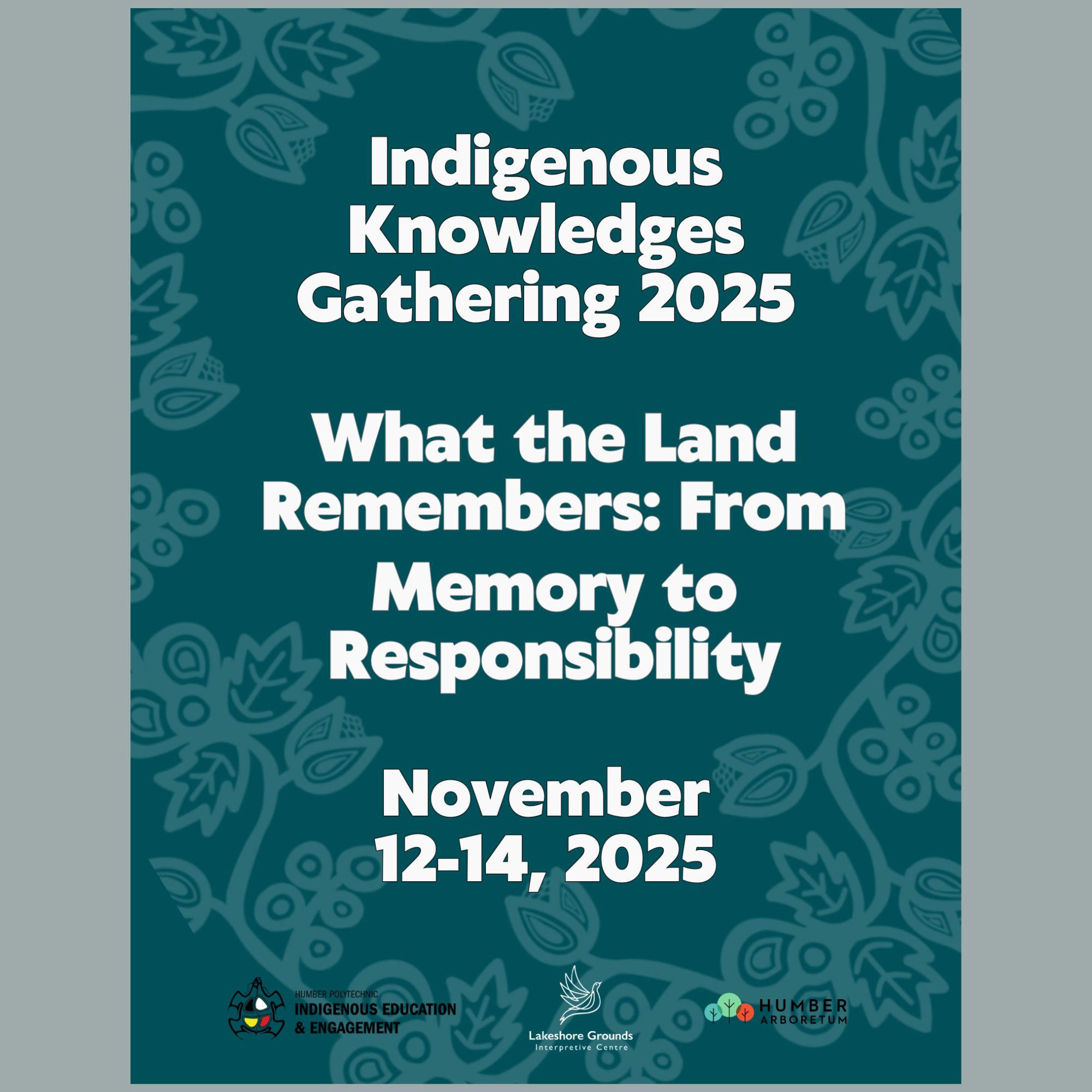 Indigenous Knowledges Gathering promo poster