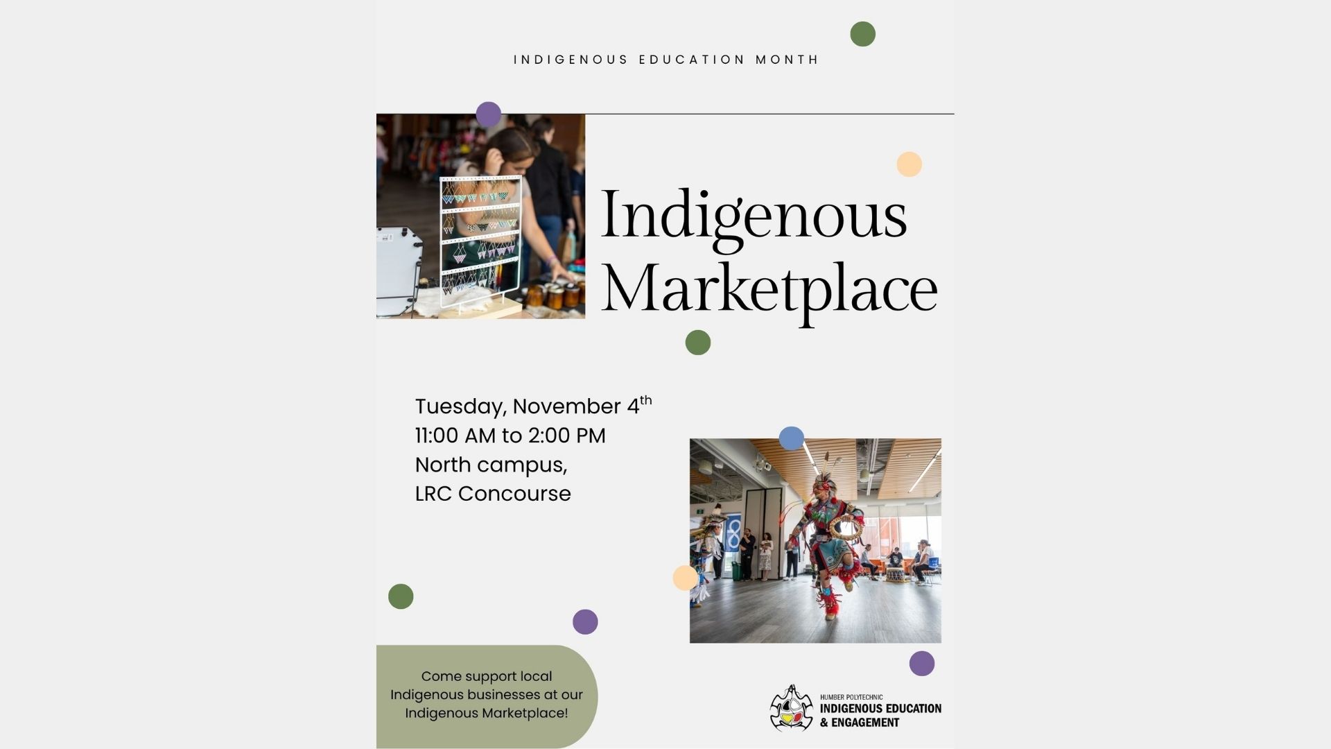 Indigenous marketplace promo poster