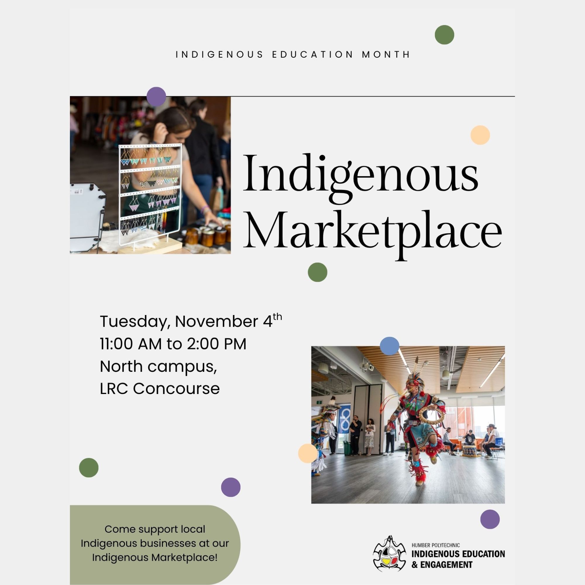 Indigenous marketplace promo poster