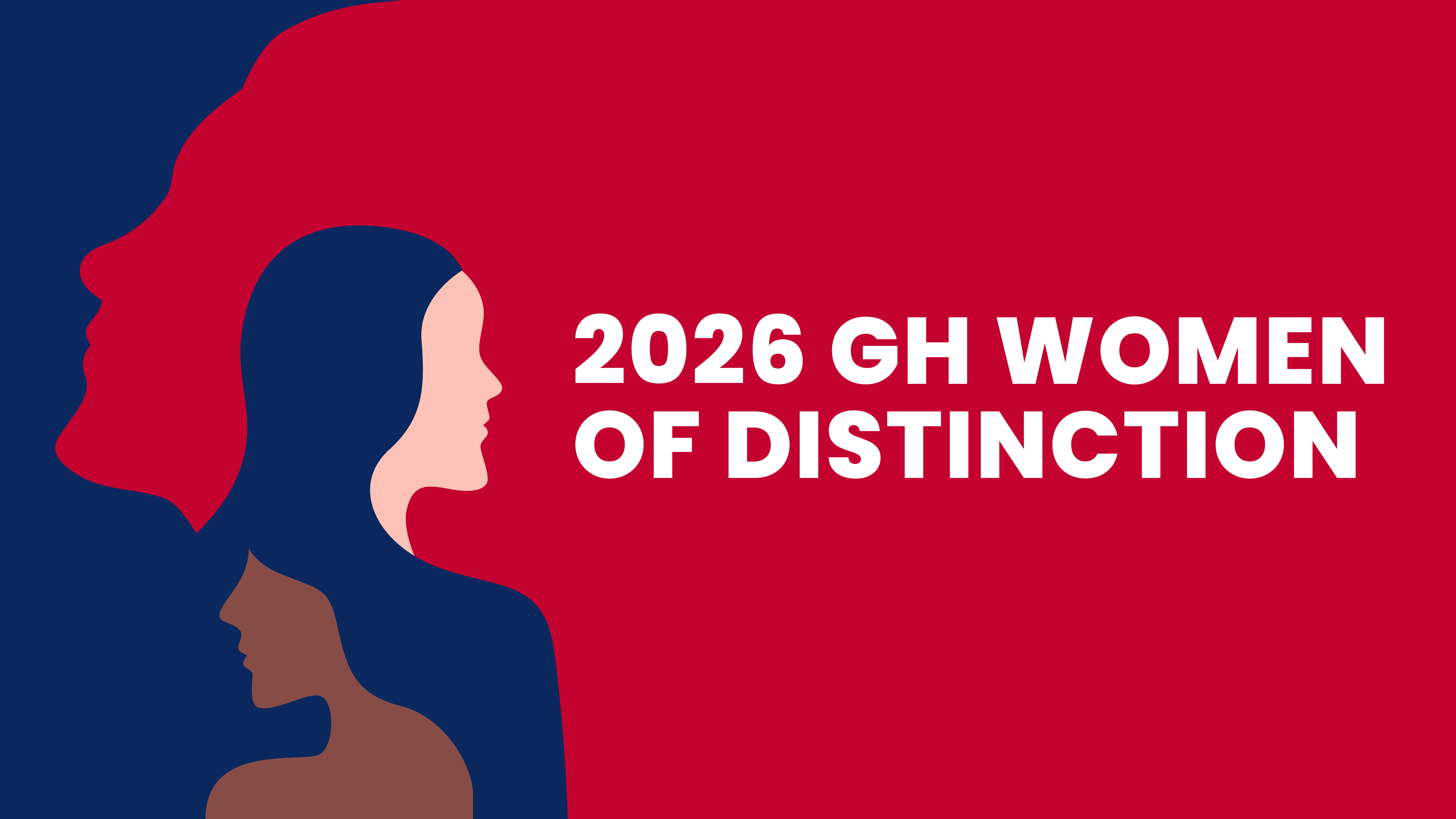 2026 GH Women of Distinction with silhouettes of women's heads