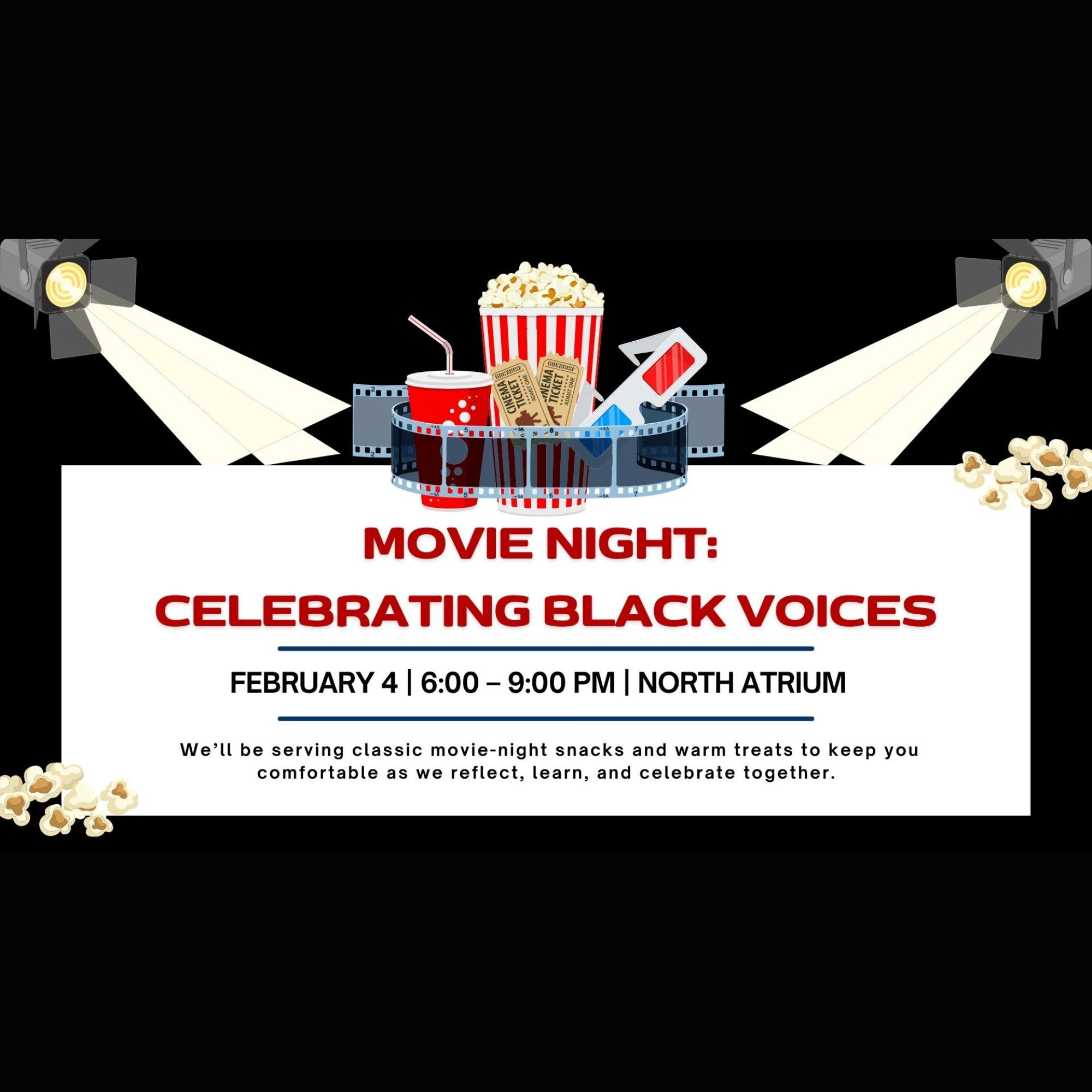 Celebrating Black Voices: Movie Night promo poster