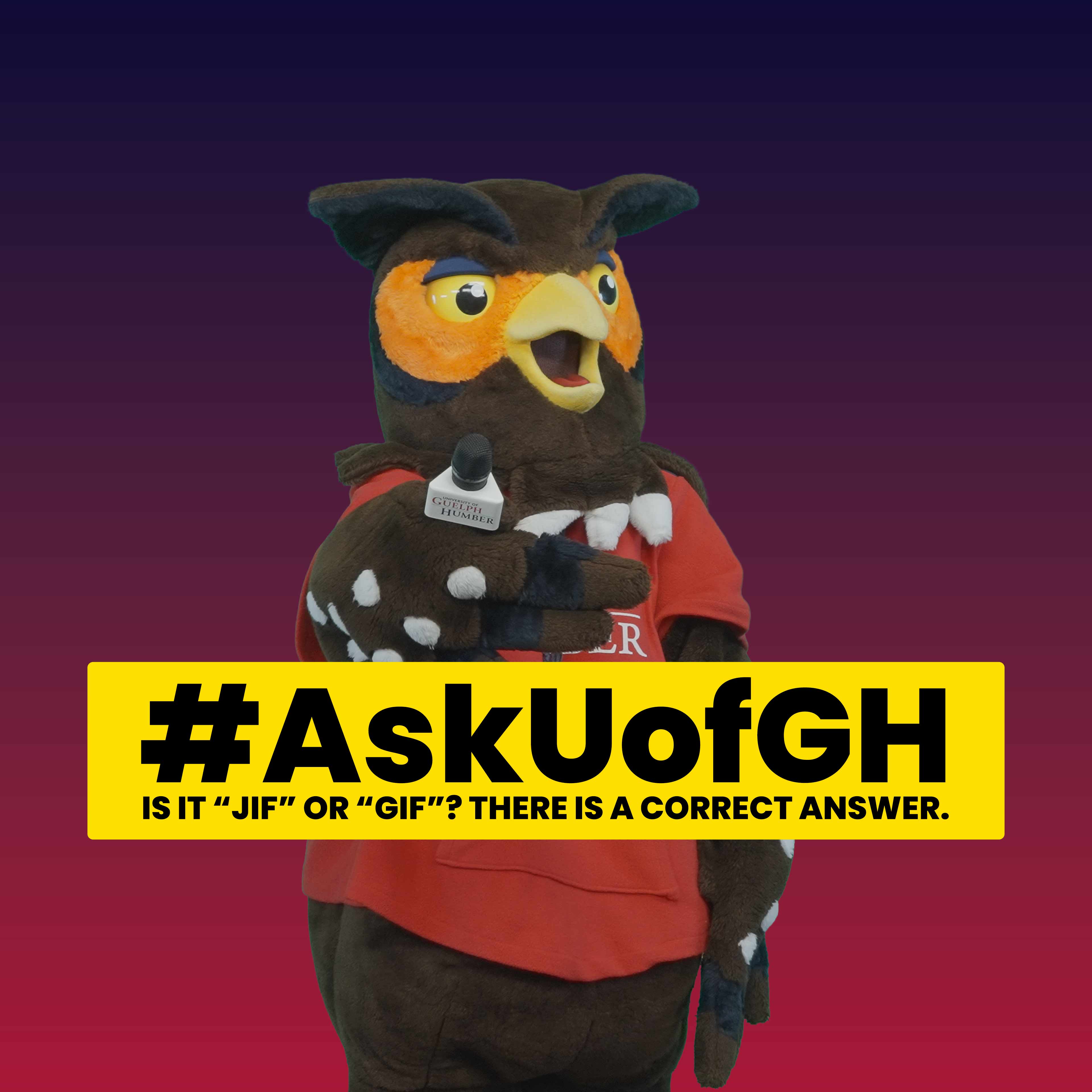 One Swoop mascot figure holding a microphone with video title text