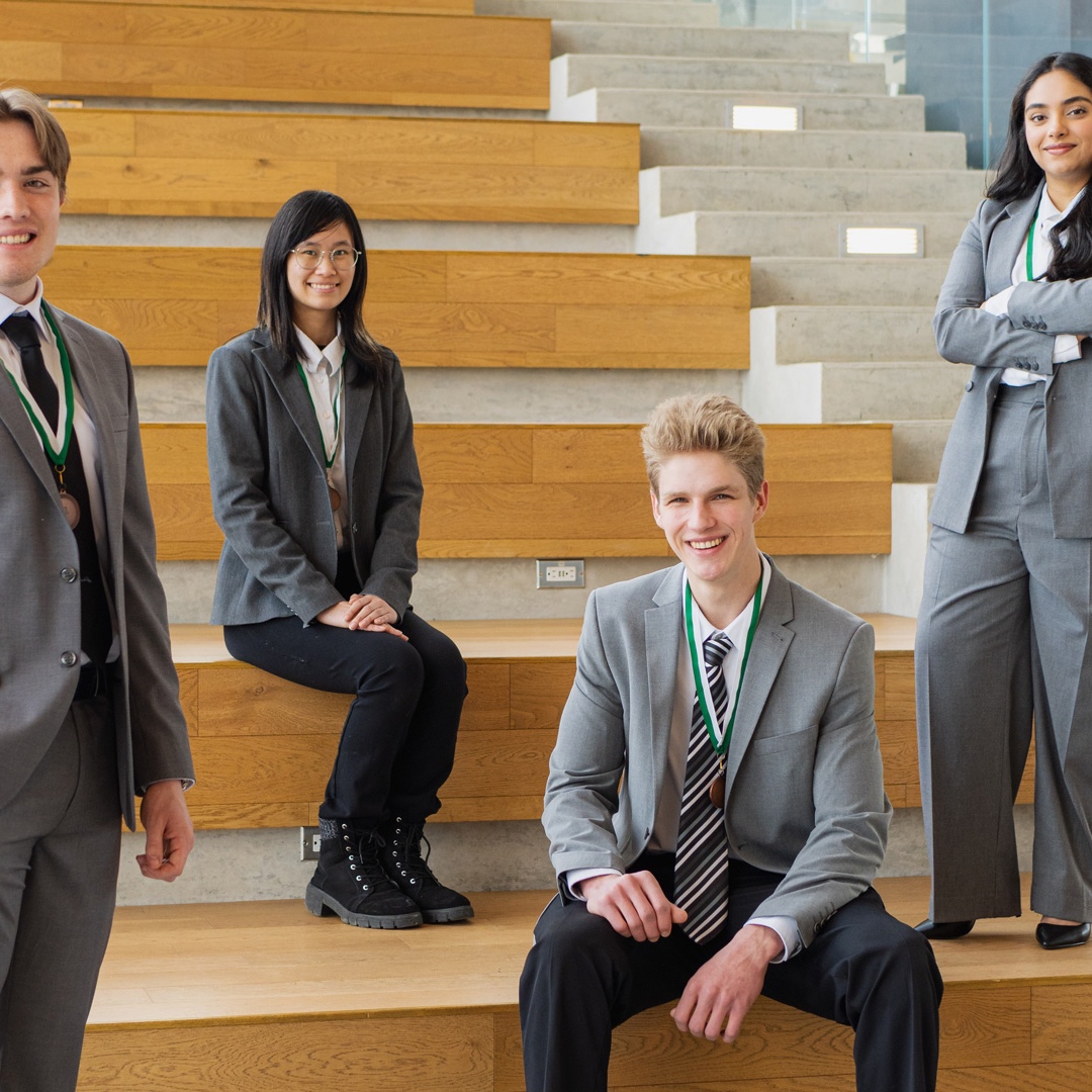 Left to right: Kyle McKenzie, Lyna Tran, Evan Thomas, Kamaldeep (Kam), Mundi