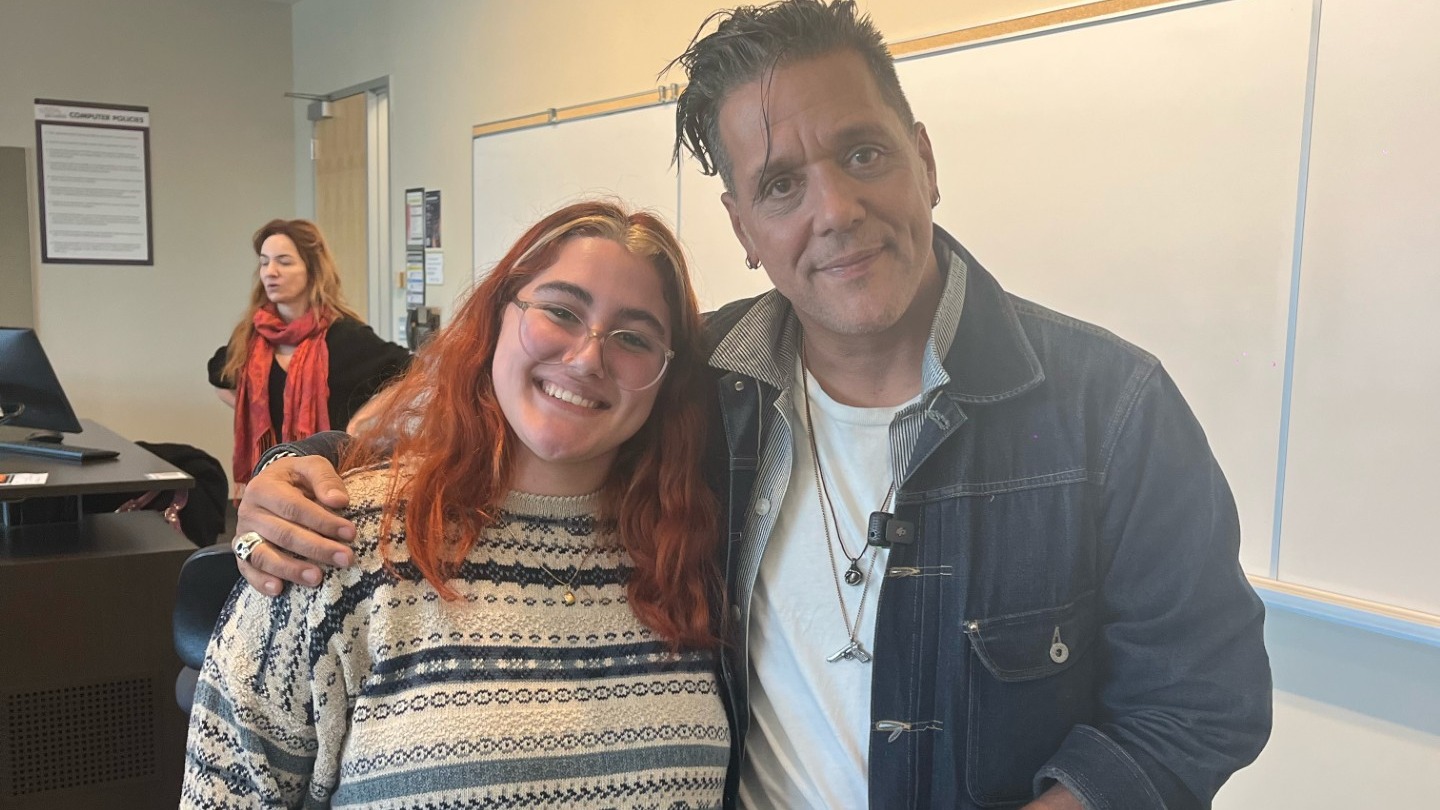 Elayna Medeiros with George Stroumboulopoulos