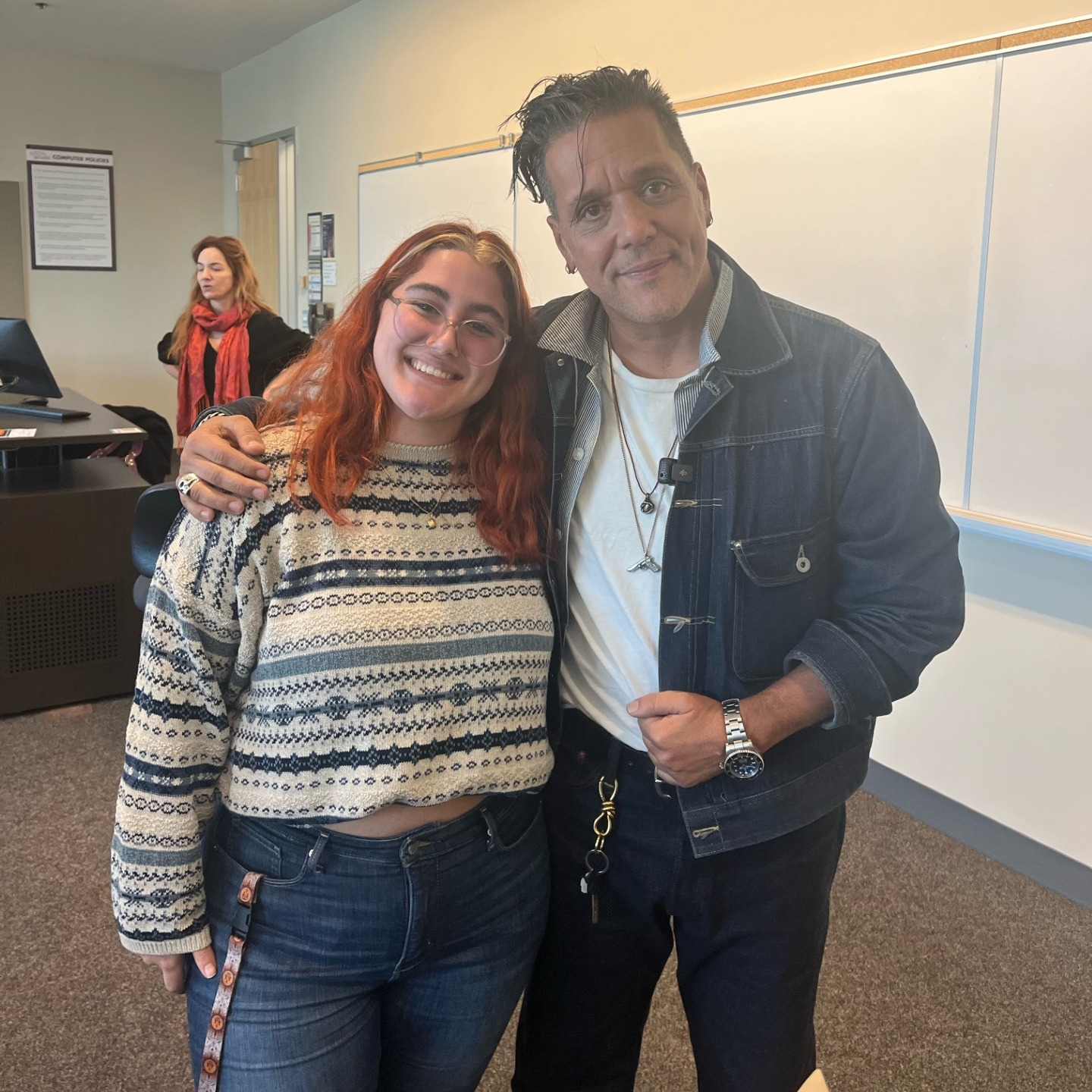 Elayna Medeiros with George Stroumboulopoulos