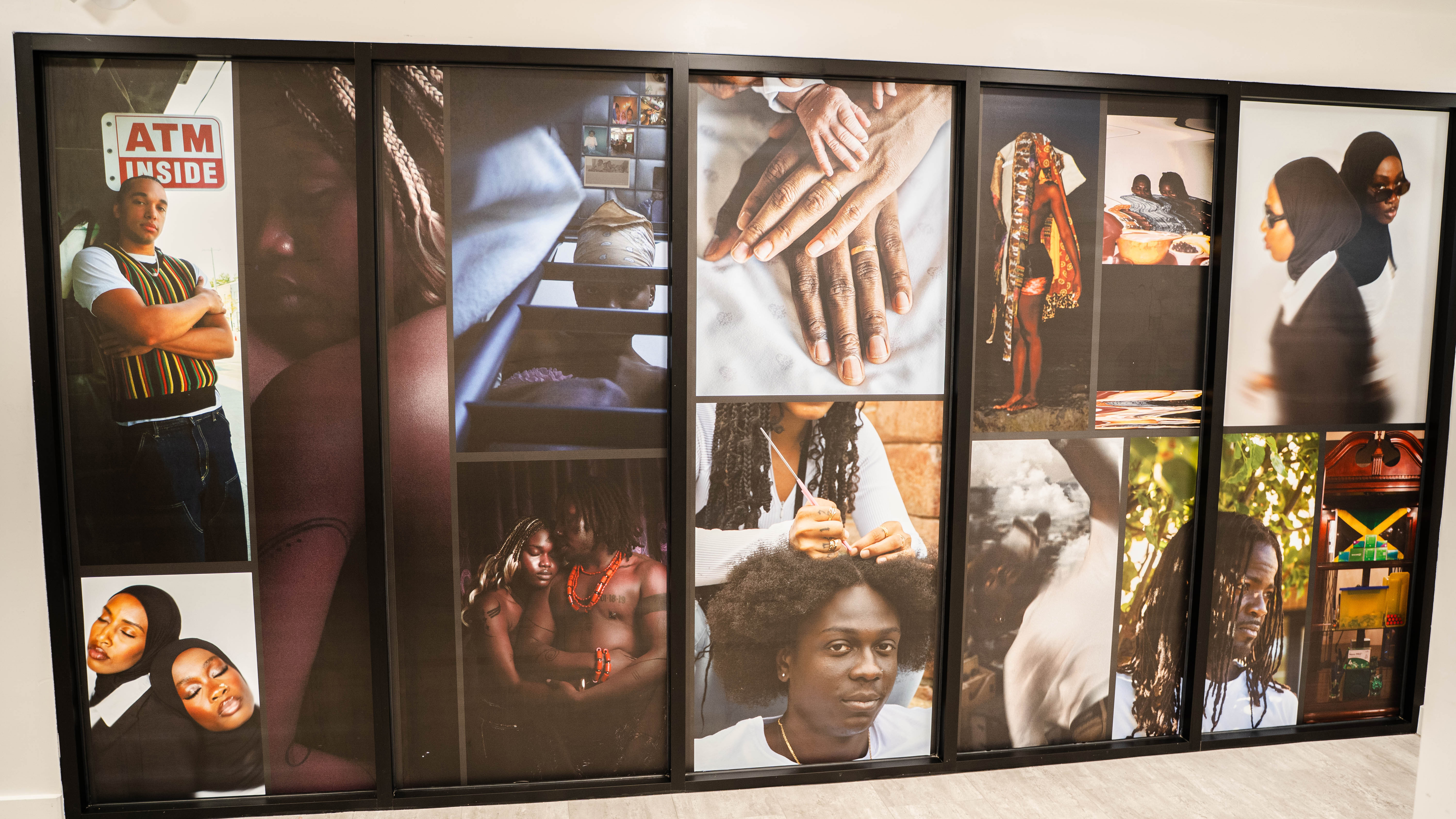 The See Me Through mural on display at the Nia Centre for the Arts