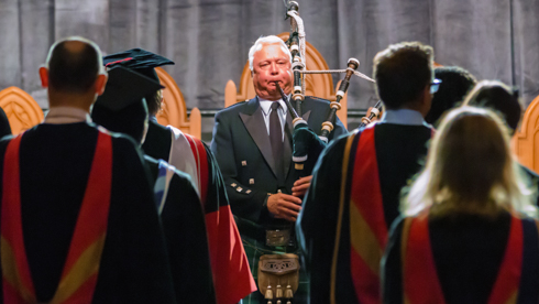 Piper at convocation 2014