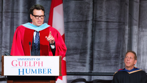 Johann Koss at convocation 2014