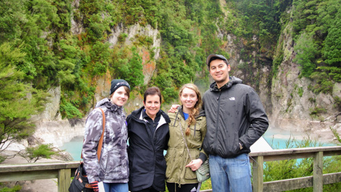 Staff and students in New Zealand