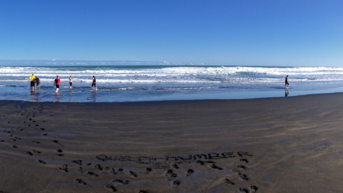 Beach in New Zealand