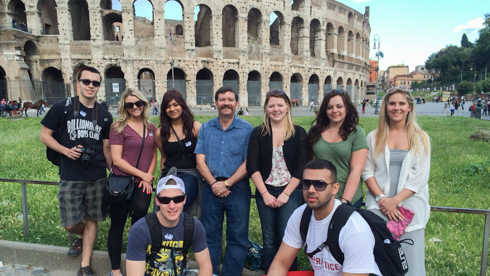 Staff and students in Italy