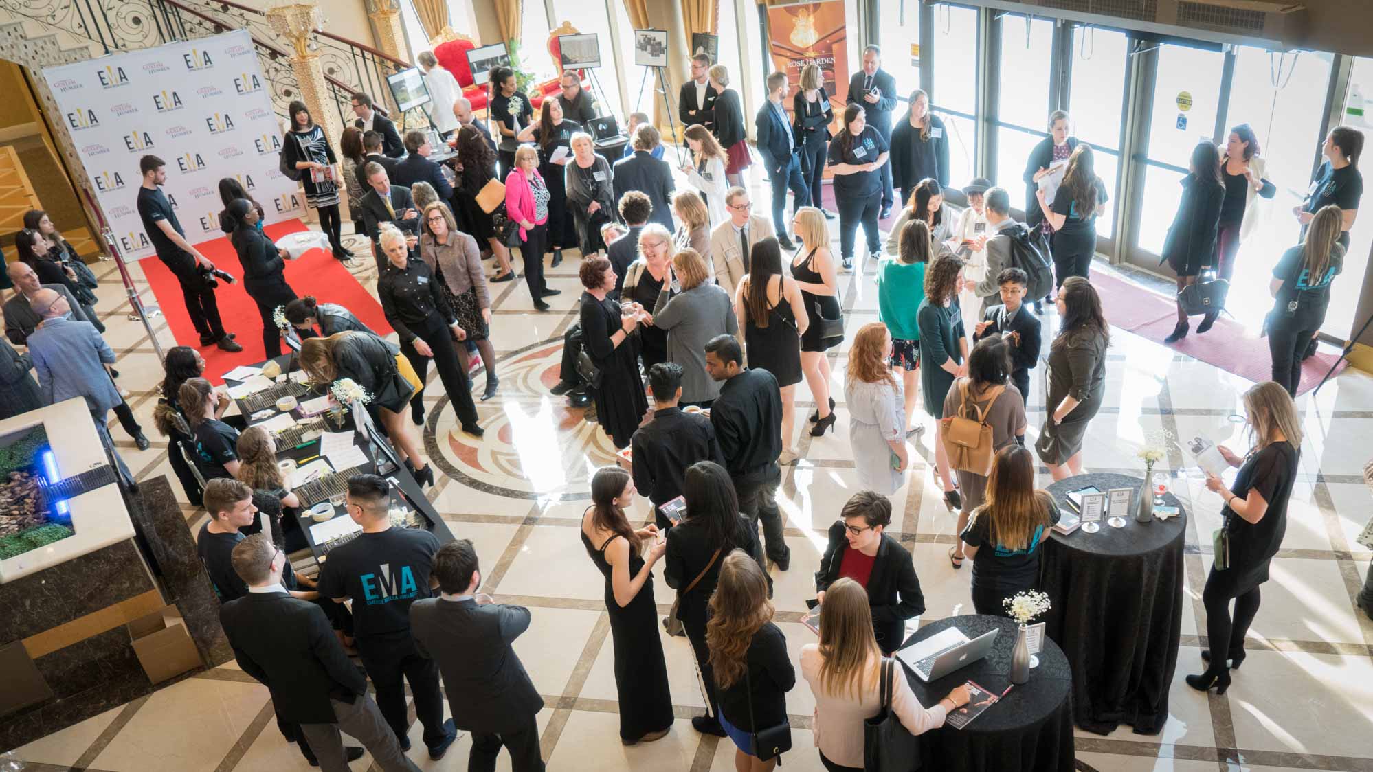 EMAs attendees mingling