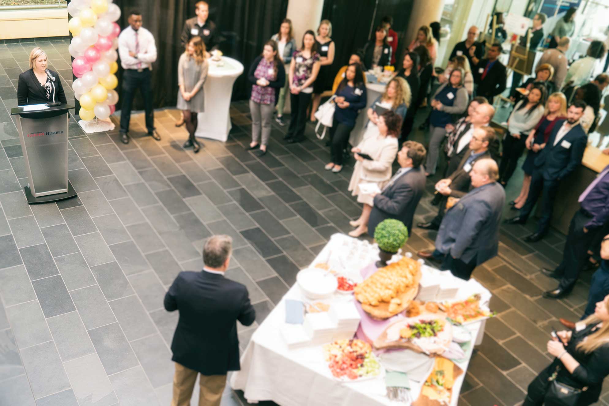 Susan Thomas addresses guests