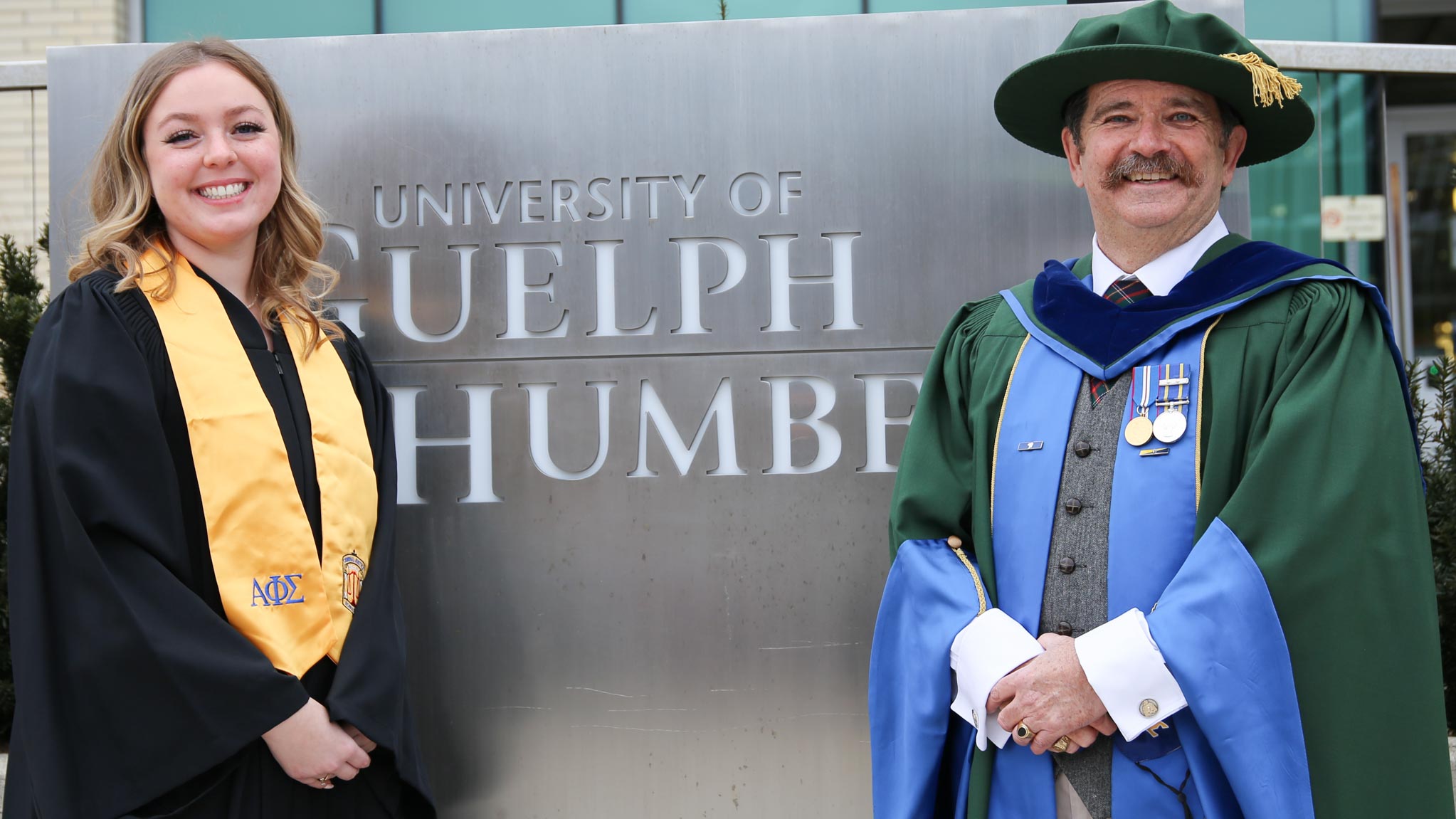 Photo of Dr. Glenn Hanna and Leah Patton-Janssen