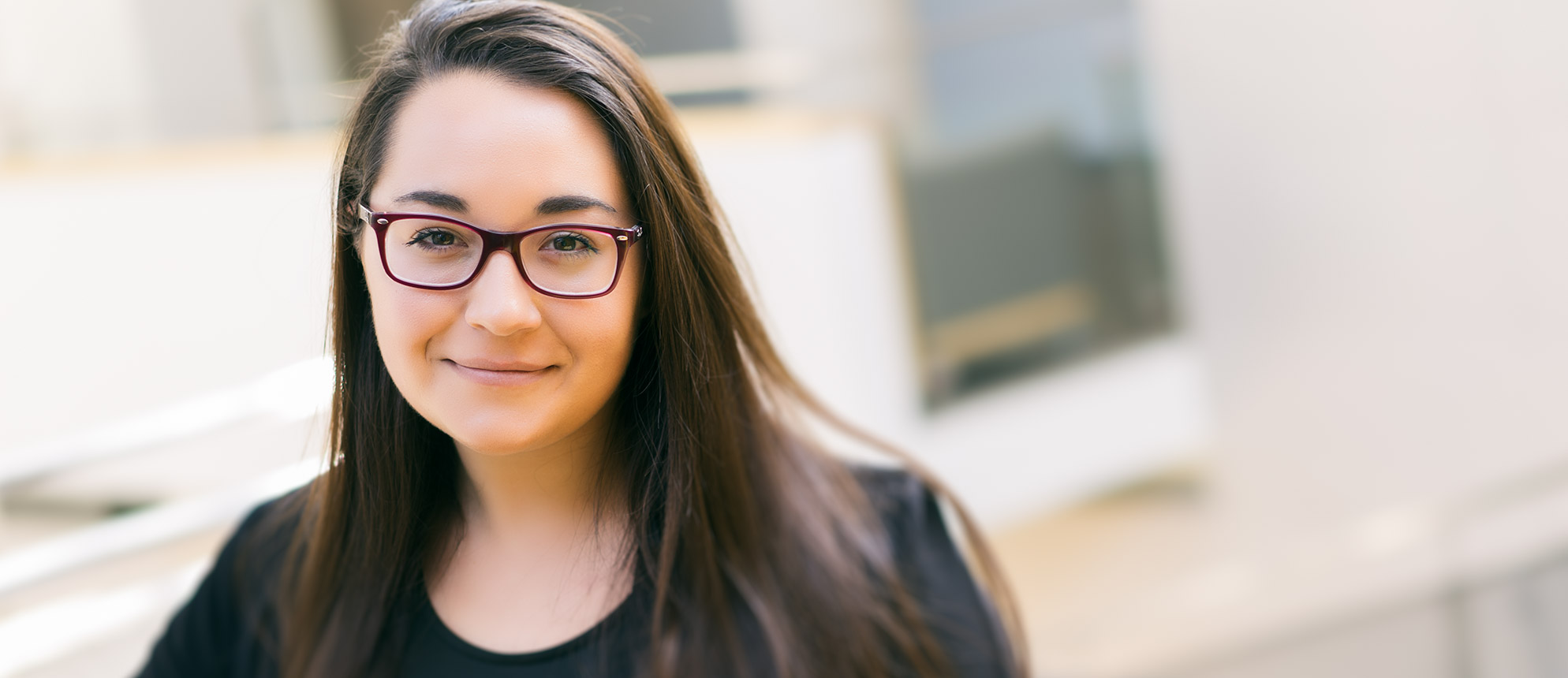 Daniela Napoli, smiling happily