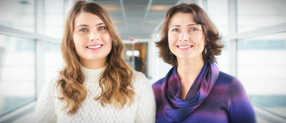 Larissa and Nicole Kostevskii