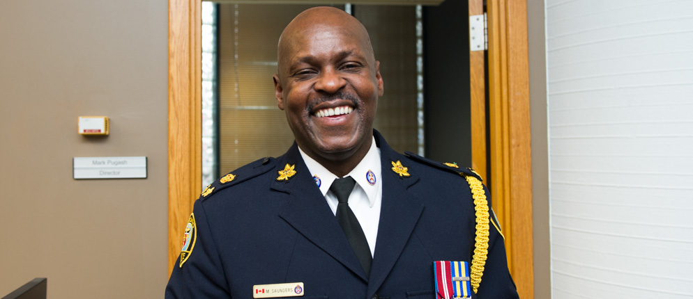 Chief-Designate, Mark Saunders.