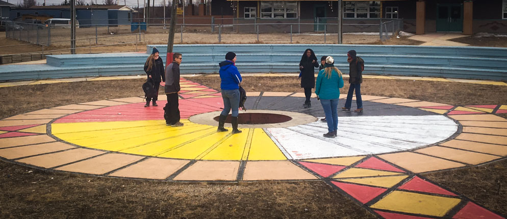 Students standing Moosonee