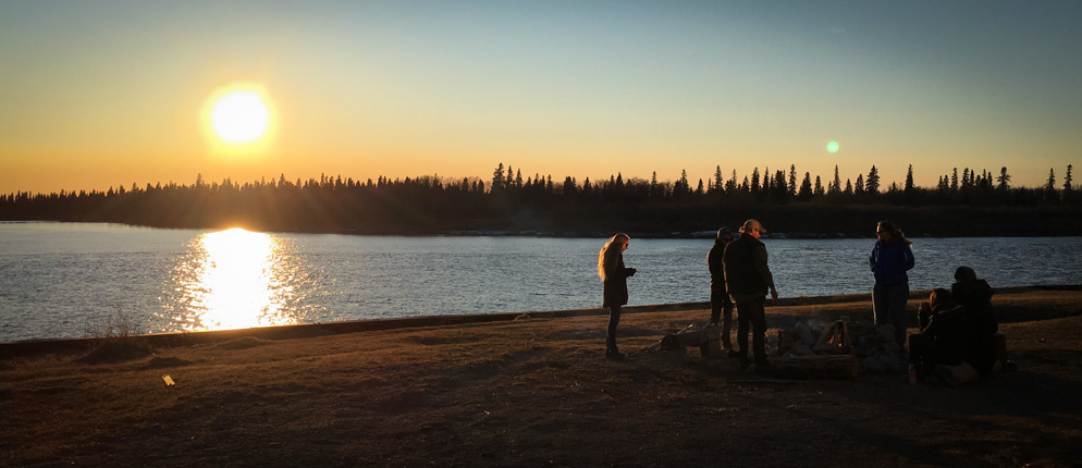 Sunset in Moosonee